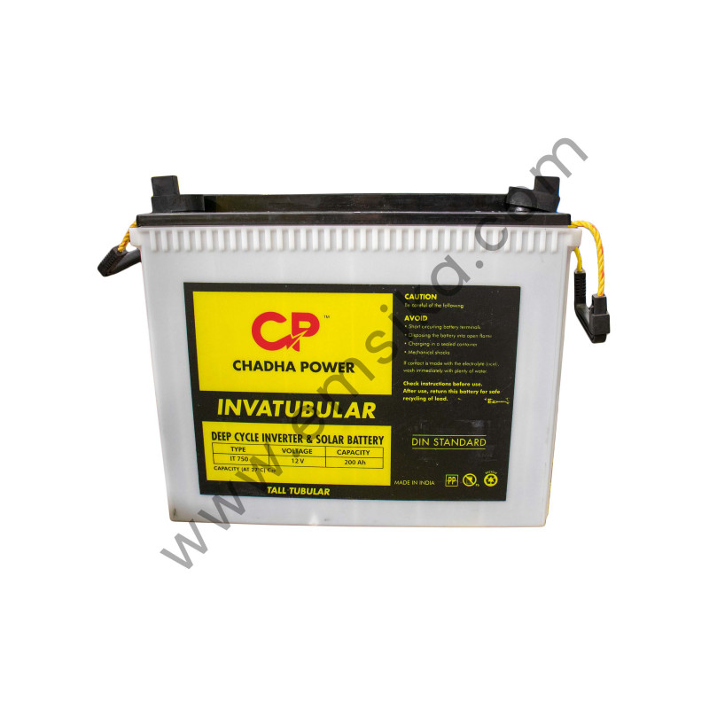 CP Solar Battery Tall Tubular -200AH -12V