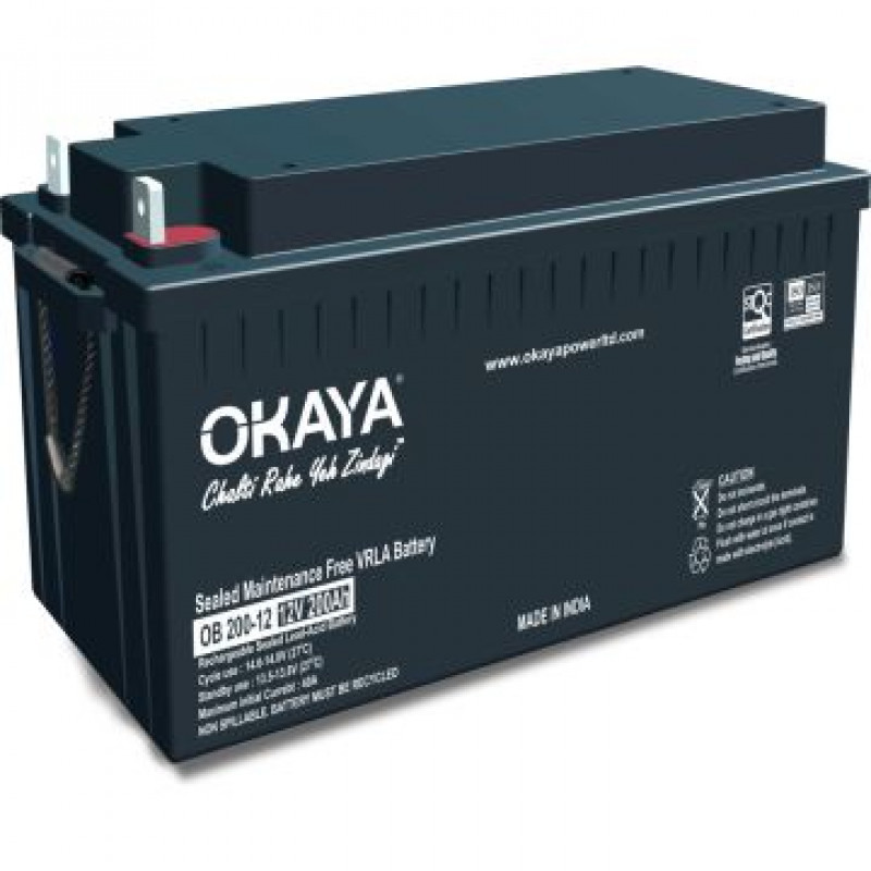 OKAYA OB 200-12 (200 AH) SMF/VRLA BATTERY